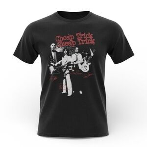 Cheap Trick Black Band T-Shirt European Tour Unisex NWT Graphic Tee XS/S/L/XL